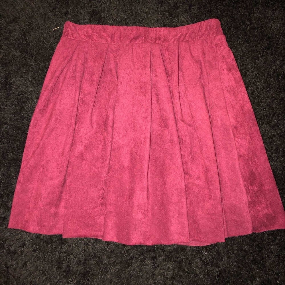 Suede skirt